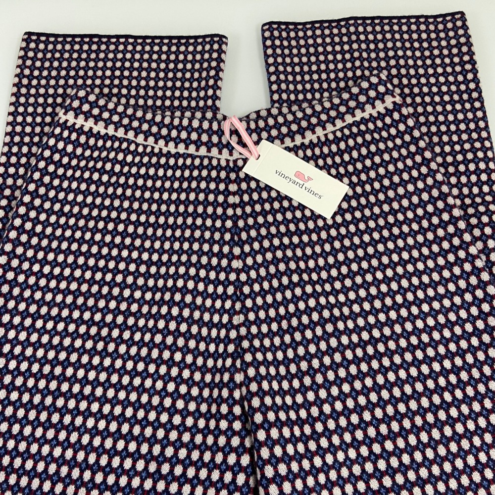 Vineyard Vines Double Knit Micro Sweater‎ Pants Womens Size S Merino Wool Multi